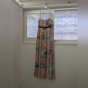 BCBG Max Azria Strapless Maxi Dress size 6